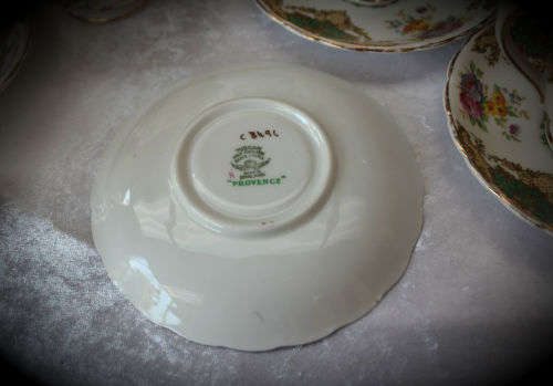 1950's Tuscan fine English Bone China Provence Teaset 5 Duo's Pot,sugar bowl ,creamer and extra Cup