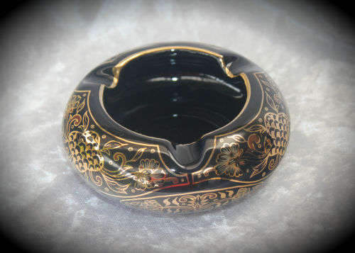 Hand made In Greece in 24K Gold Ashtray 50x120mm