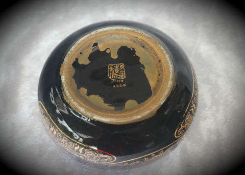 Hand made In Greece in 24K Gold Ashtray 50x120mm