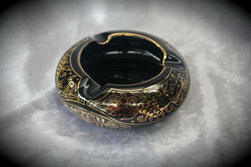 Hand made In Greece in 24K Gold Ashtray 50x120mm