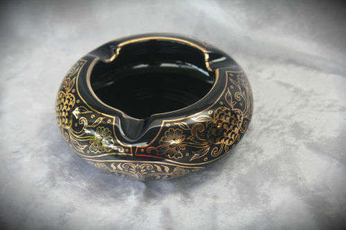 Hand made In Greece in 24K Gold Ashtray 50x120mm