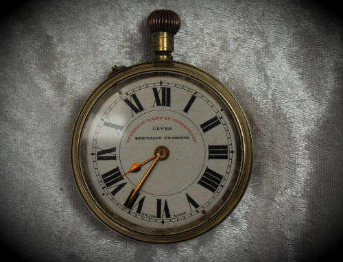 Vintage Swiss Made Superior Railway Timekeeper Pocket Watch -for spares or repairs -not working