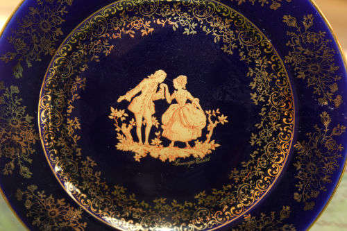 Vintage Porcelaine LIMOGES CASTEL France Plate 162mm