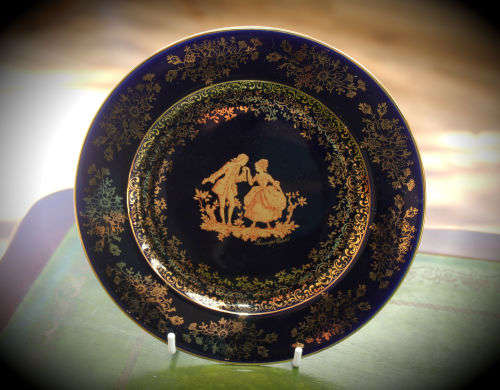 Vintage Porcelaine LIMOGES CASTEL France Plate 162mm