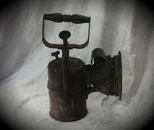 Antique -SOUTH AFRICAN RAILWAYS-SAR-FORmERI- Sodium Carbide Lamp