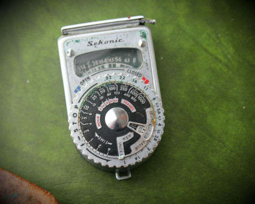 Vintage 1955 Sekonic  L-6 light Meter in Leather Case