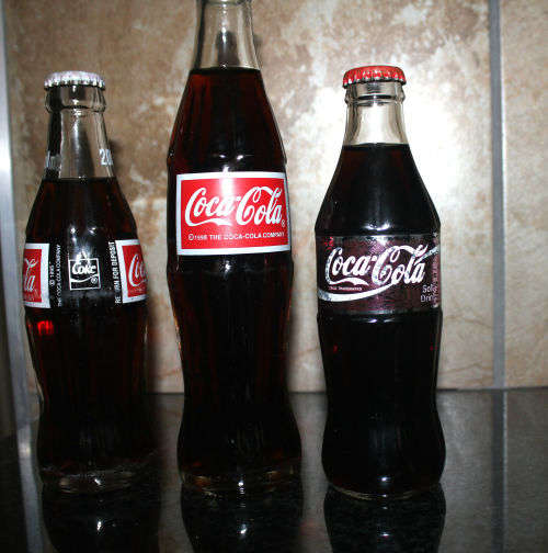 3 different Vintage Glass Coca-Cola bottles unopened 2 x 200ml 1x1995 AND 1 X 300ML 1998