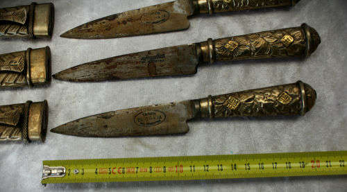 4 Vintage Tandil El Chaja Gaucho boot Daggers Made in Argentina
