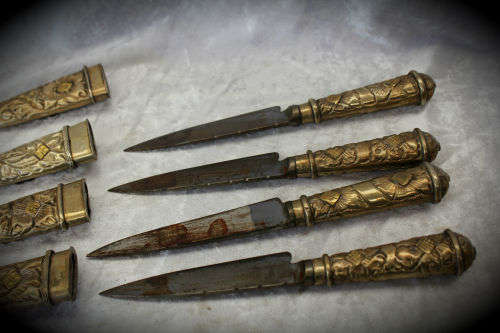 4 Vintage Tandil El Chaja Gaucho boot Daggers Made in Argentina