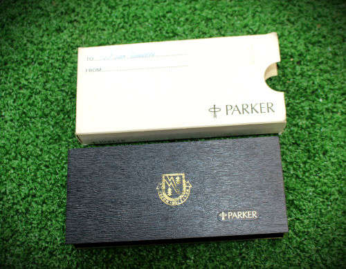 Vintage 1970's Parker Pen Escom-Evkom 50 Year commemorate Pen in origanal Box