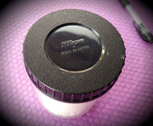 Vintage Nikon Nikkor-H Auto 1:3.5 f=28mm- 724953 Lens in Holder with caps