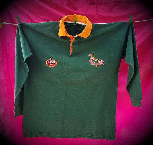 Collectable Lion Lager Springbok Supporters Rugby Jersey ..XL