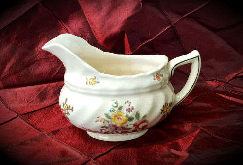 Antique 1912-1956 Royal Doulton OLD-LEEDS-SPRAYS Creamer D-6203