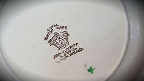 Vintage Royal Venton Ware Plate 150mm by John Steventon & Sons Burslem England