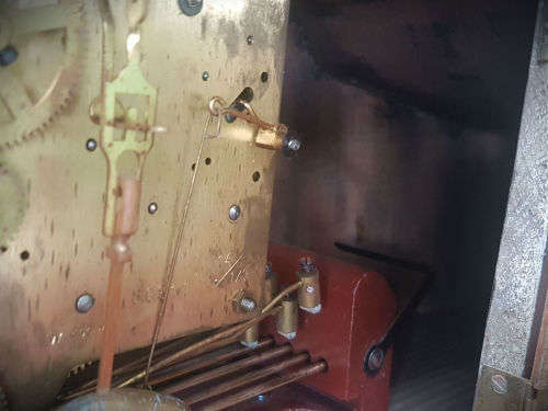 Original-Mauthe-Mantel-Clock Made in Germany reward for 20 years service in 1958 by copper mines