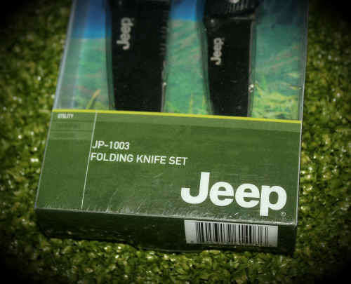 Jeep Folding Knife set by Master Cutlery INC. 440 Stainless steel- as new