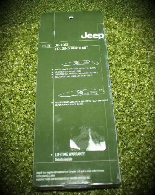 Jeep Folding Knife set by Master Cutlery INC. 440 Stainless steel- as new