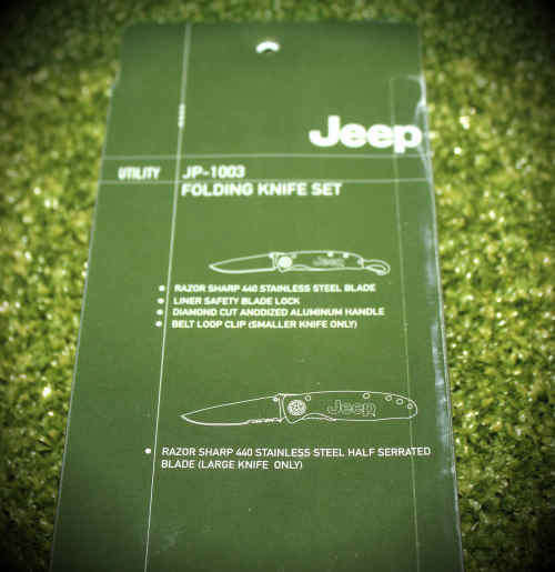 Jeep Folding Knife set by Master Cutlery INC. 440 Stainless steel- as new