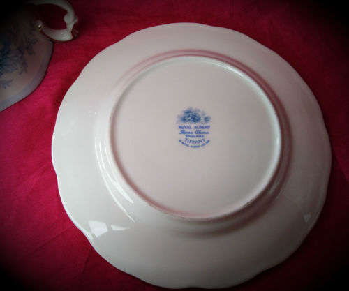 1981 Royal Albert Tiffany Duo Bone China made in England- Cup and Side plate. 2  available