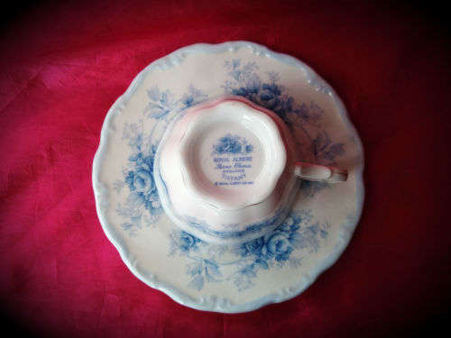 1981 Royal Albert Tiffany Duo Bone China made in England- Cup and Side plate. 2  available