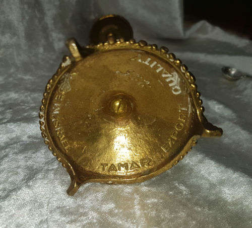 Vintage Tamar Brass Shabbat Candlesticks Made In Israel- 240mm