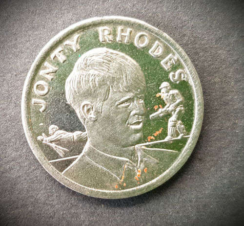 1992 Jonty Rhodes official Checkers Cricket Collection Medal