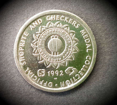 1992 Jonty Rhodes official Checkers Cricket Collection Medal