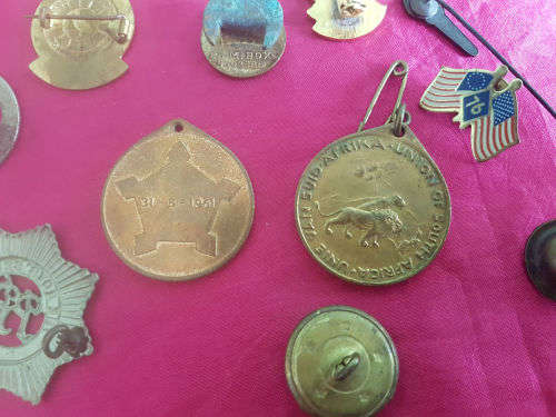 Collection of old Badges -Pins and Medals