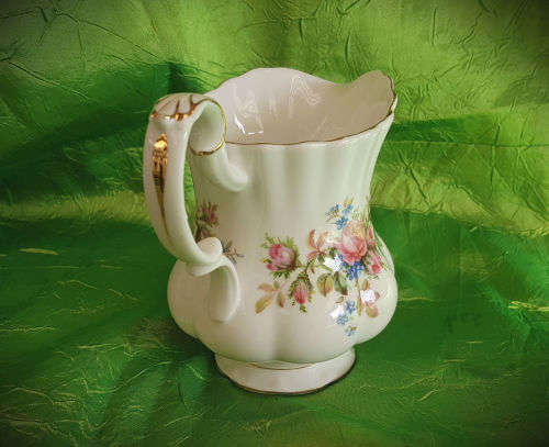 Royal Albert  "MOSS ROSE" Bone China Creamer -  chip on base