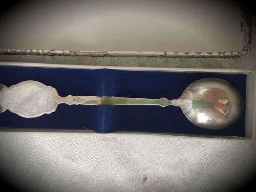 Oranjehuis Koningin Beatrix 50 Jaar 31 Januarie 1988-Souvenir spoon 16g- 121mm-Boxed