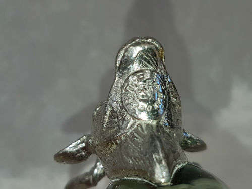 Rare Makoulpa Napkin ring ..Pewter and Glass 70x93x50mm