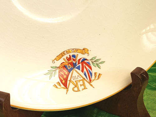 King Edward VIII 1937 Plate and Queen Elizabeth II Coronation Silver Jubilee of Queen 1977 Pomander