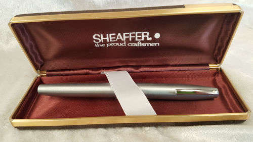 Vintage White Dot Sheaffer 444-Med Fountain Pen Made in the USA -In origana lcase -looks unused