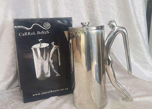Unused Original Carol Boyes Hot Pot - Man- 224mm- double walled stainless steel still in box