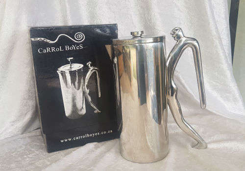 Unused Original Carol Boyes Hot Pot - Man- 224mm- double walled stainless steel still in box