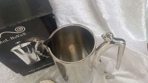 Unused Original Carol Boyes Hot Pot - Man- 224mm- double walled stainless steel still in box