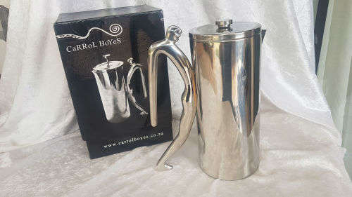 Unused Original Carol Boyes Hot Pot - Man- 224mm- double walled stainless steel still in box