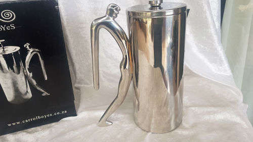 Unused Original Carol Boyes Hot Pot - Man- 224mm- double walled stainless steel still in box
