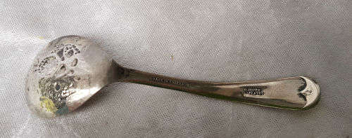 Antique/Vintage Jam Pot Jelly Jar EPNS and Glass with spoon 160x160mm