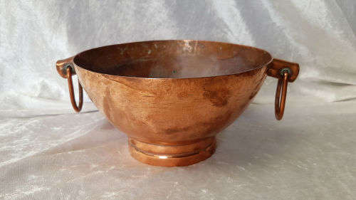 Vintage Origanal De Klerk Copper Bowl 100x250x190mm