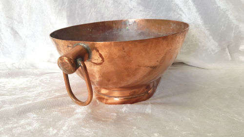 Vintage Origanal De Klerk Copper Bowl 100x250x190mm