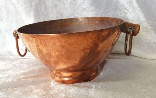 Vintage Origanal De Klerk Copper Bowl 100x250x190mm