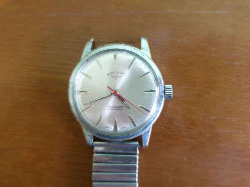 Vintage Rotary Incabloc 17 Jewels Swiss Made mechanical watch - working