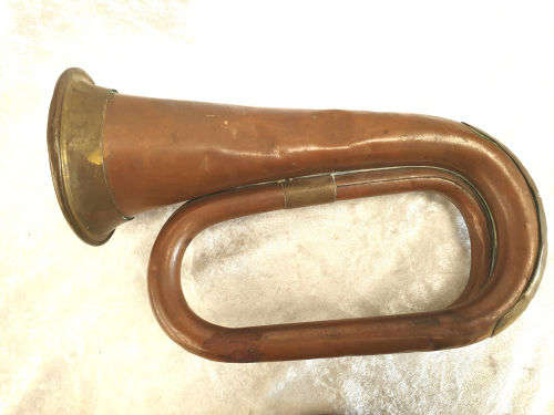 Antique/Vintage Brass and Copper Bugle Mayers & Harrison England- NO MOUTHPIECE
