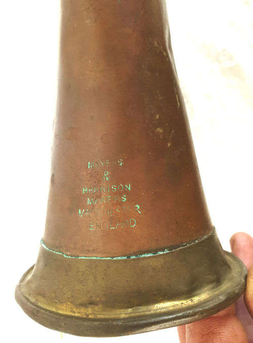 Antique/Vintage Brass and Copper Bugle Mayers & Harrison England- NO MOUTHPIECE