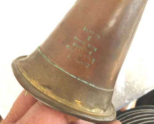 Antique/Vintage Brass and Copper Bugle Mayers & Harrison England- NO MOUTHPIECE