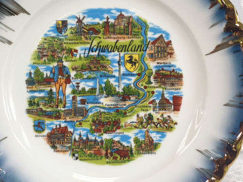Vintage  Winterling Schwarzenbach Bavaria Plate - 255mm -Germany