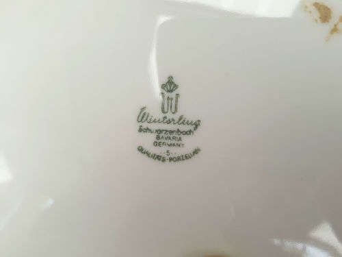 Vintage  Winterling Schwarzenbach Bavaria Plate - 255mm -Germany