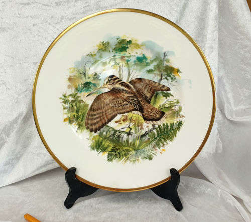 Collectable Royal Chelsea Bone China Birds of the Countryside Decorative Plate "THE WOODCOCK"  276mm