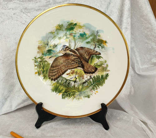 Collectable Royal Chelsea Bone China Birds of the Countryside Decorative Plate "THE WOODCOCK"  276mm